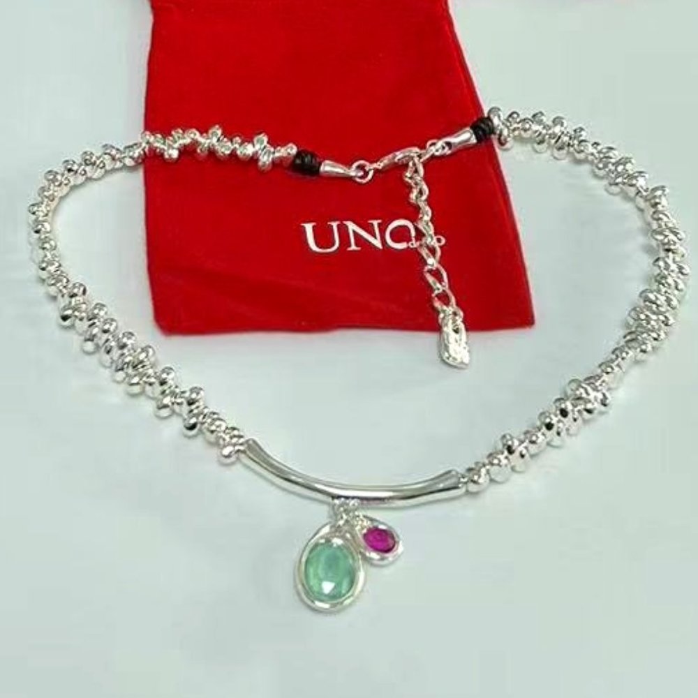 UNO de 50 Tone Eclipse Crystals Necklace Beaded Necklace Women Fashion Jewelry